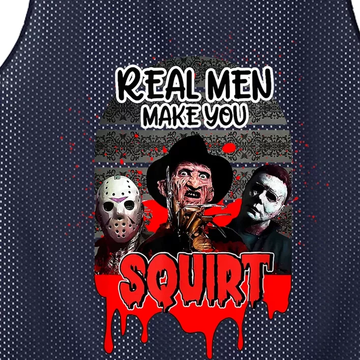 Real Make You Squirt Horror Movie Character Halloween Mesh Reversible Basketball Jersey Tank