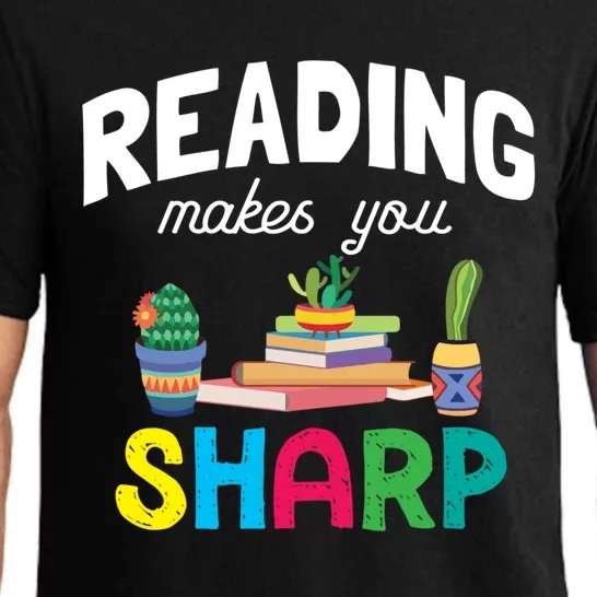 Reading Makes You Sharp Bookish Book Reader Read A Book Day Great Gift Pajama Set