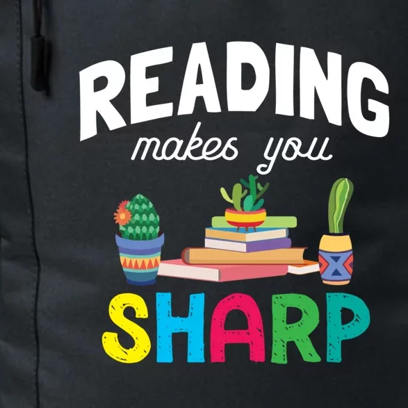 Reading Makes You Sharp Bookish Book Reader Read A Book Day Great Gift Daily Commute Backpack