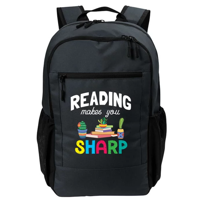 Reading Makes You Sharp Bookish Book Reader Read A Book Day Great Gift Daily Commute Backpack