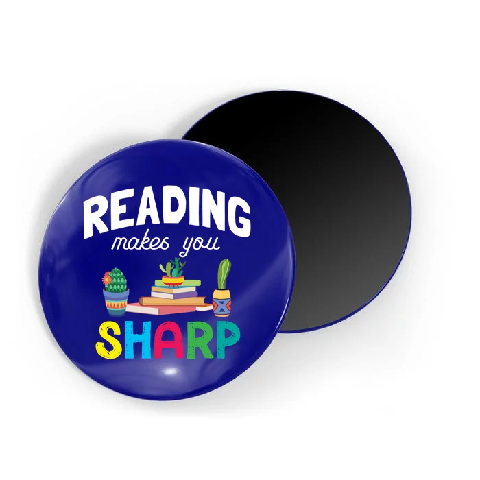 Reading Makes You Sharp Bookish Book Reader Read A Book Day Cute Gift Magnet