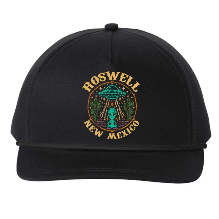 Roswell Nm 1947 Funny Roswell Aviation Gifts New Mexico 51 Snapback Five-Panel Rope Hat