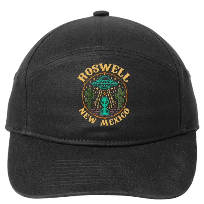 Roswell NM 1947 Funny Roswell Aviation Gifts New Mexico 51 7-Panel Snapback Hat