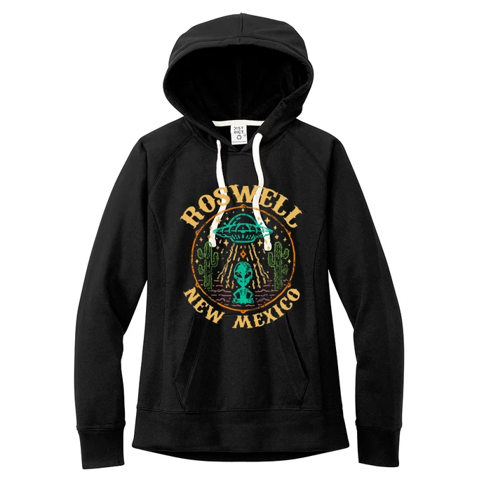 Roswell NM 1947 Funny Roswell Aviation Gifts New Mexico 51 Women's Fleece Hoodie