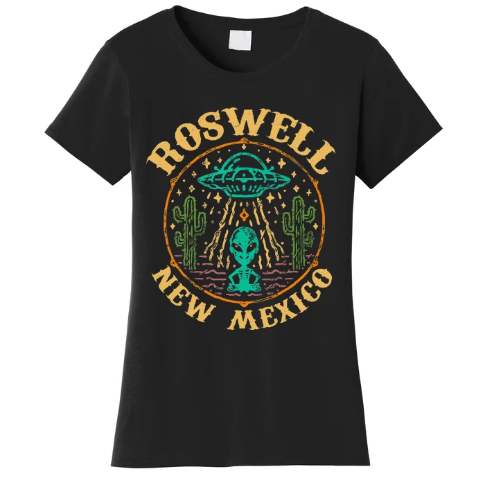 Roswell NM 1947 Funny Roswell Aviation Gifts New Mexico 51 Women's T-Shirt