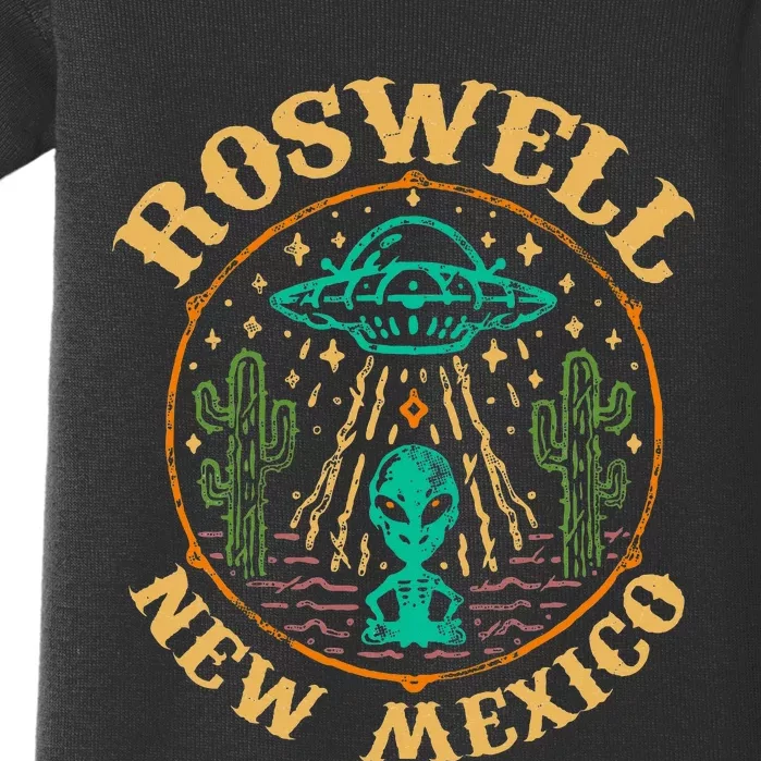 Roswell Nm 1947 Funny Roswell Aviation Gifts New Mexico 51 Baby Bodysuit