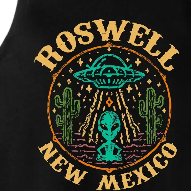 Roswell Nm 1947 Funny Roswell Aviation Gifts New Mexico 51 Ladies Tri-Blend Wicking Tank