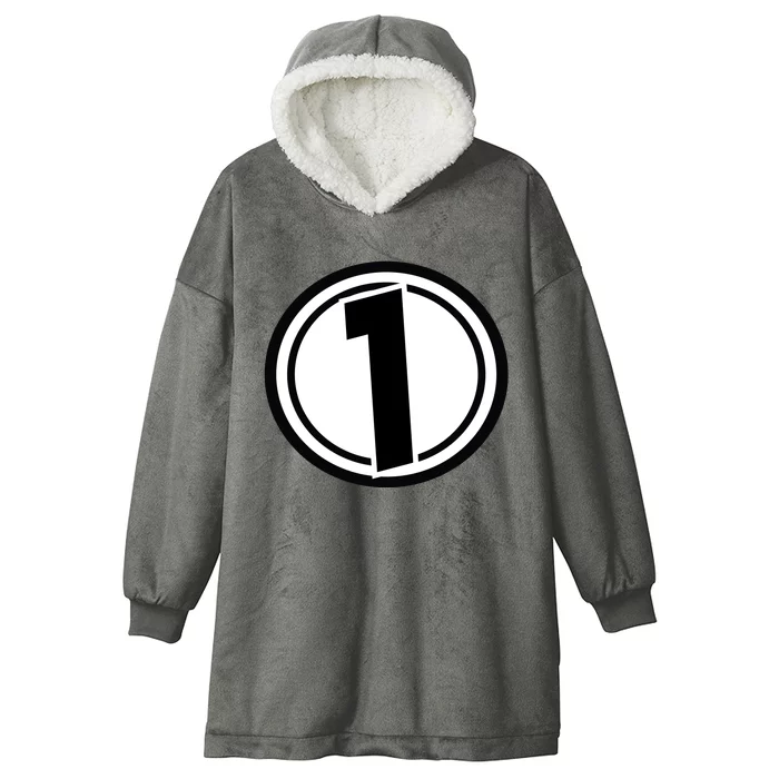 Racing Number 1 Hooded Wearable Blanket