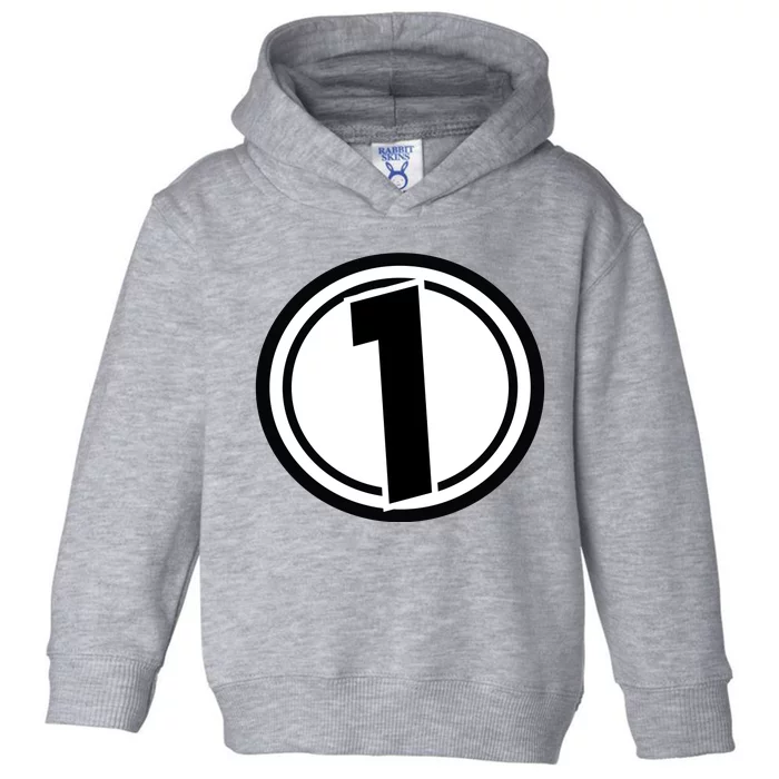 Racing Number 1 Toddler Hoodie