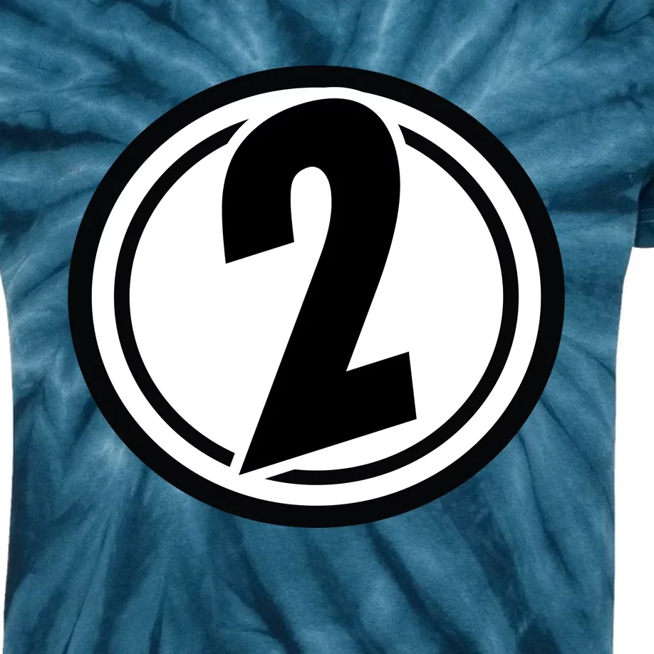 Racing Number 2 Kids Tie-Dye T-Shirt