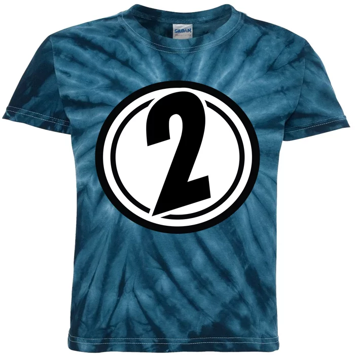 Racing Number 2 Kids Tie-Dye T-Shirt