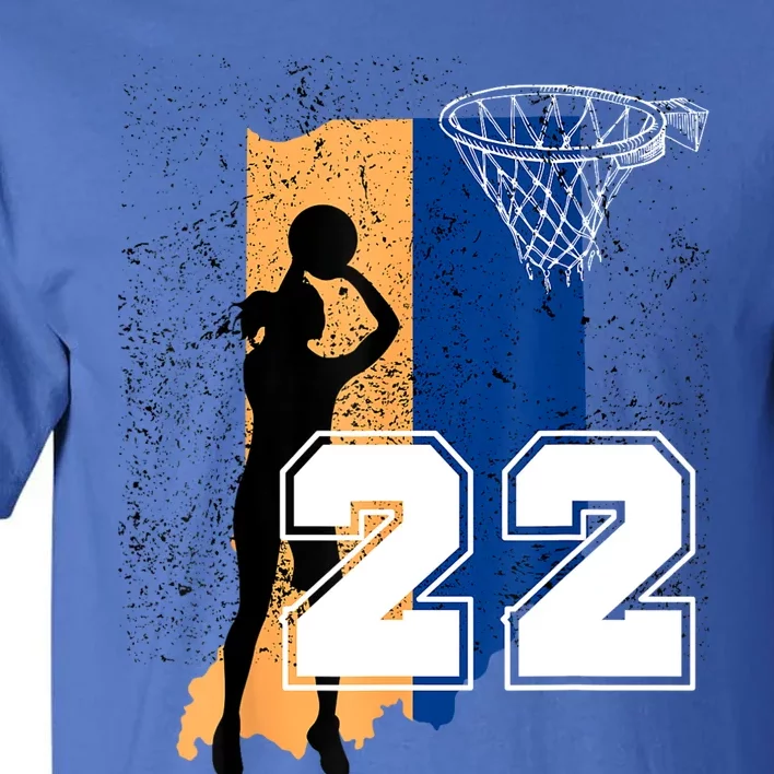 Retro No 22 Woman Basketball Grunge Jersey Tall T-Shirt