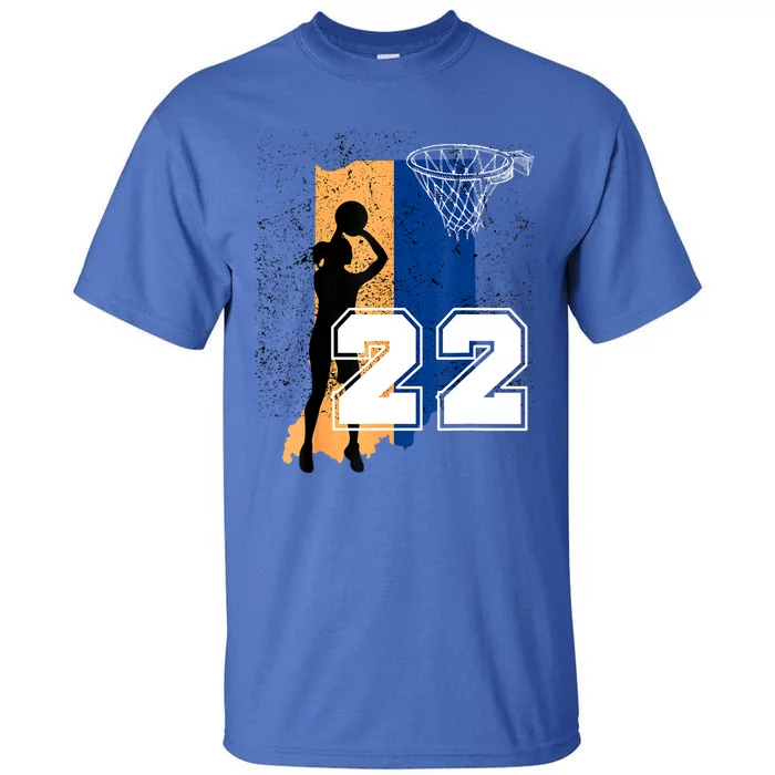 Retro No 22 Woman Basketball Grunge Jersey Tall T-Shirt