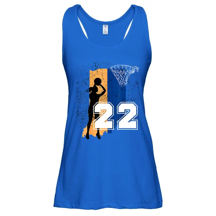 Retro No 22 Woman Basketball Grunge Jersey Ladies Essential Flowy Tank