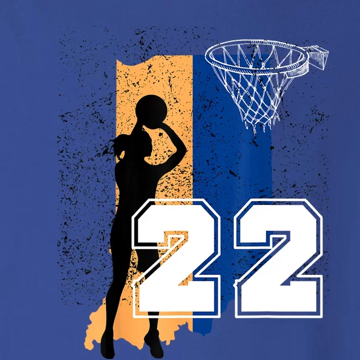 Retro No 22 Woman Basketball Grunge Jersey Toddler Long Sleeve Shirt