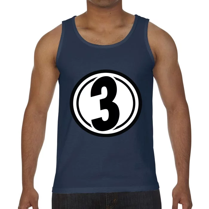 Racing Number 3 Comfort Colors® Tank Top