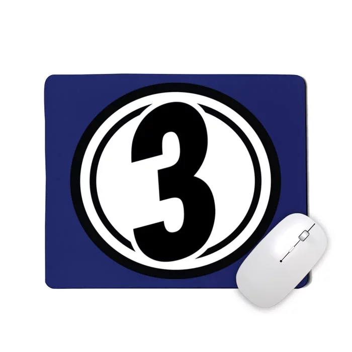 Racing Number 3 Mousepad