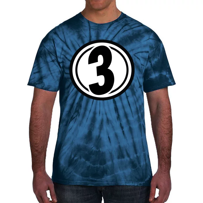 Racing Number 3 Tie-Dye T-Shirt