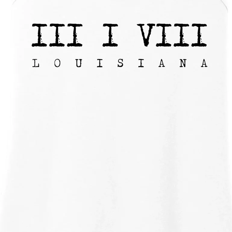 Roman Numeral Area Code 318 Louisiana Gift Home Ladies Essential Tank