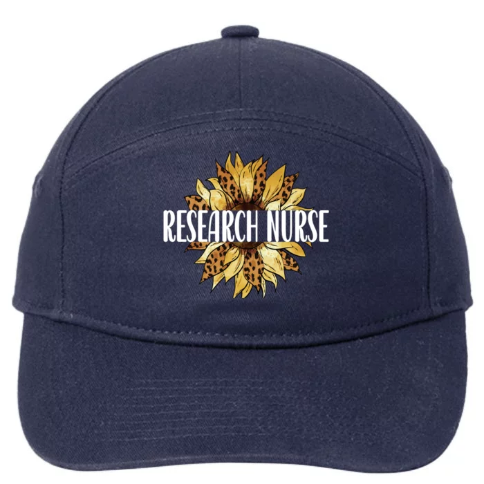 Research Nurse Appreciation Flower Clinical Research Nursing Great Gift 7-Panel Snapback Hat