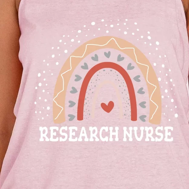 Research Nurse Appreciation Flower Clinical Research Nursing Gift Women's Knotted Racerback Tank