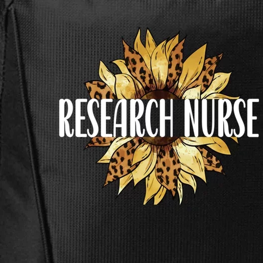 Research Nurse Appreciation Flower Clinical Research Nursing Cool Gift City Backpack