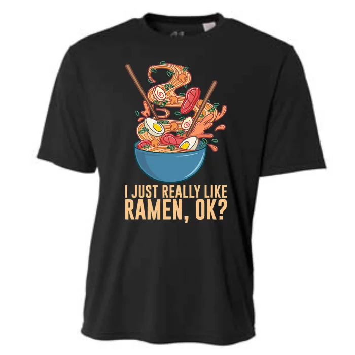 Ramen Noodles Art For Noodle Ramen Lovers Cooling Performance Crew T-Shirt