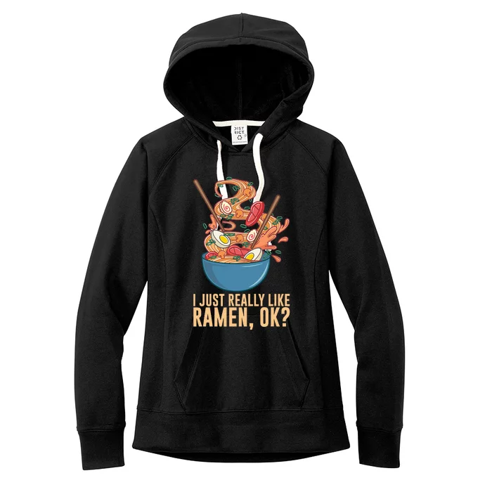 Ramen Noodles Art For Noodle Ramen Lovers Women's Fleece Hoodie