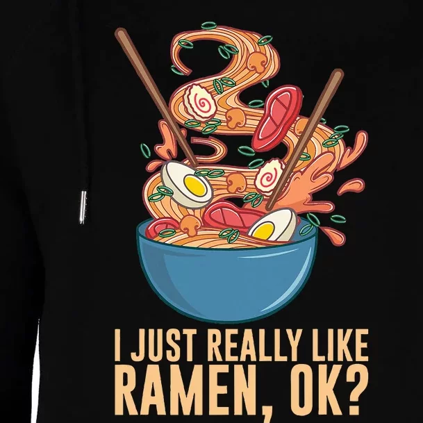 Ramen Noodles Art For Noodle Ramen Lovers Womens Funnel Neck Pullover Hood