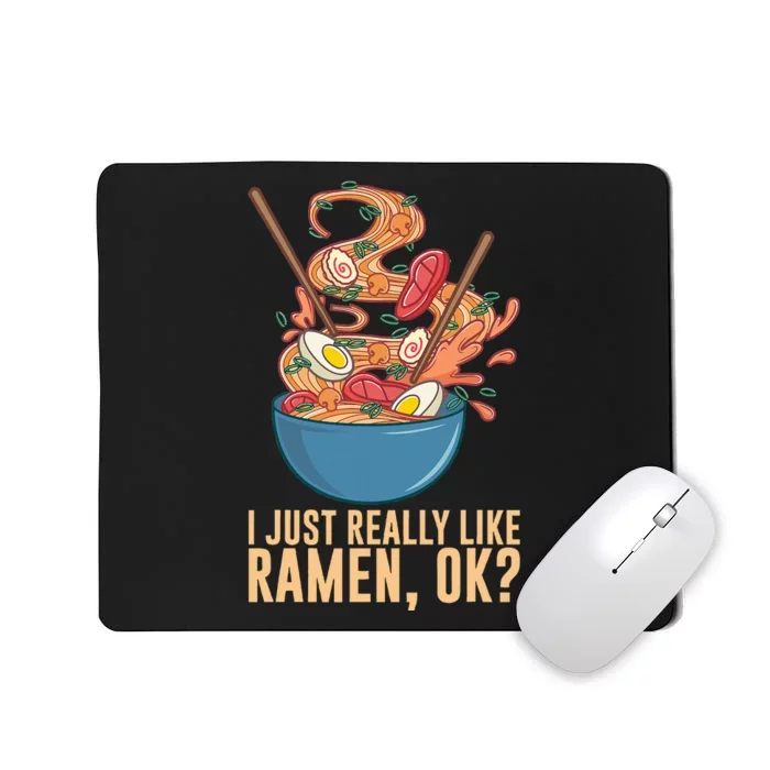 Ramen Noodles Art For Noodle Ramen Lovers Mousepad