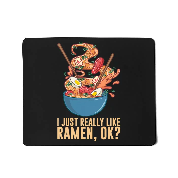 Ramen Noodles Art For Noodle Ramen Lovers Mousepad