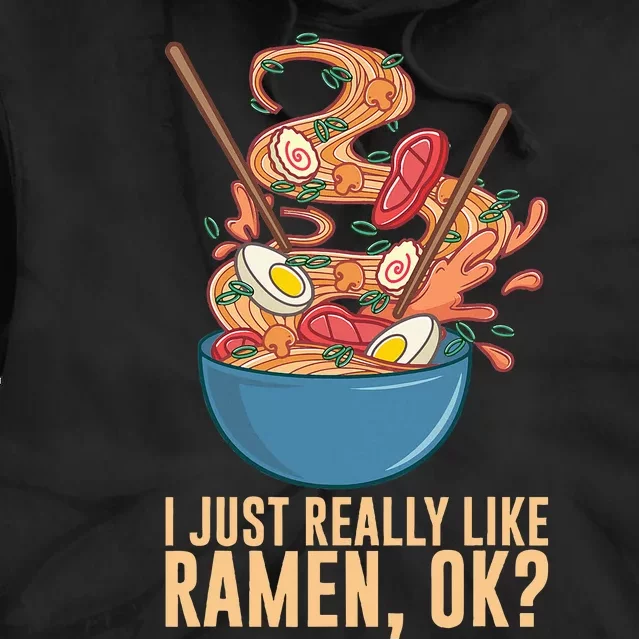 Ramen Noodles Art For Noodle Ramen Lovers Tie Dye Hoodie