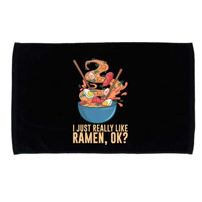 Ramen Noodles Art For Noodle Ramen Lovers Microfiber Hand Towel