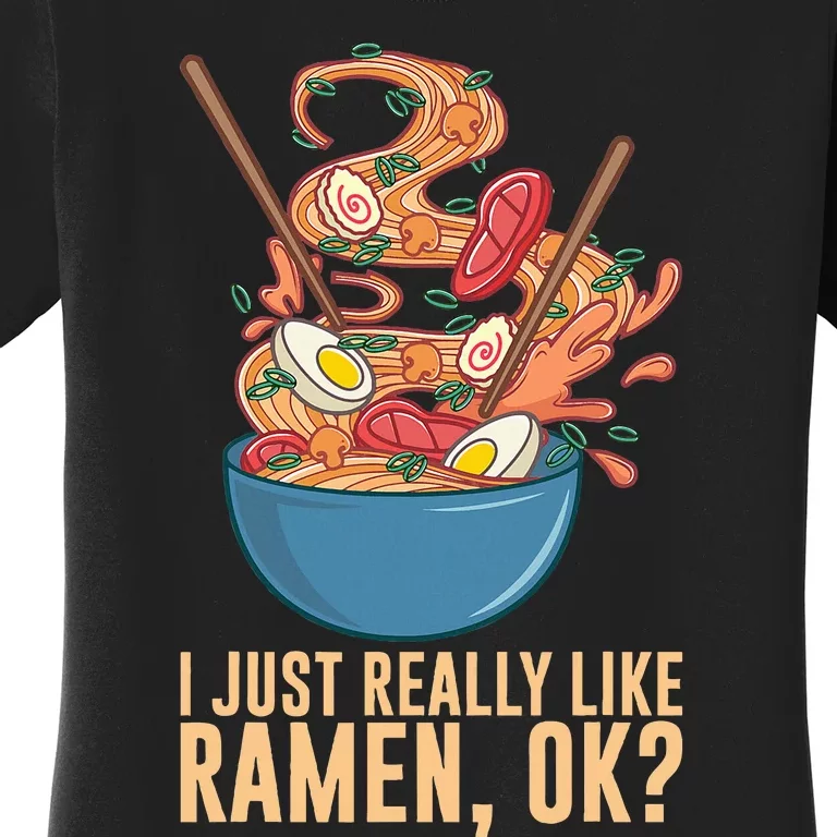 Ramen Noodles Art For Noodle Ramen Lovers Women's T-Shirt