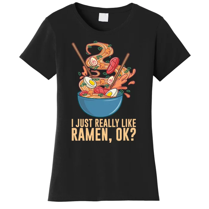 Ramen Noodles Art For Noodle Ramen Lovers Women's T-Shirt