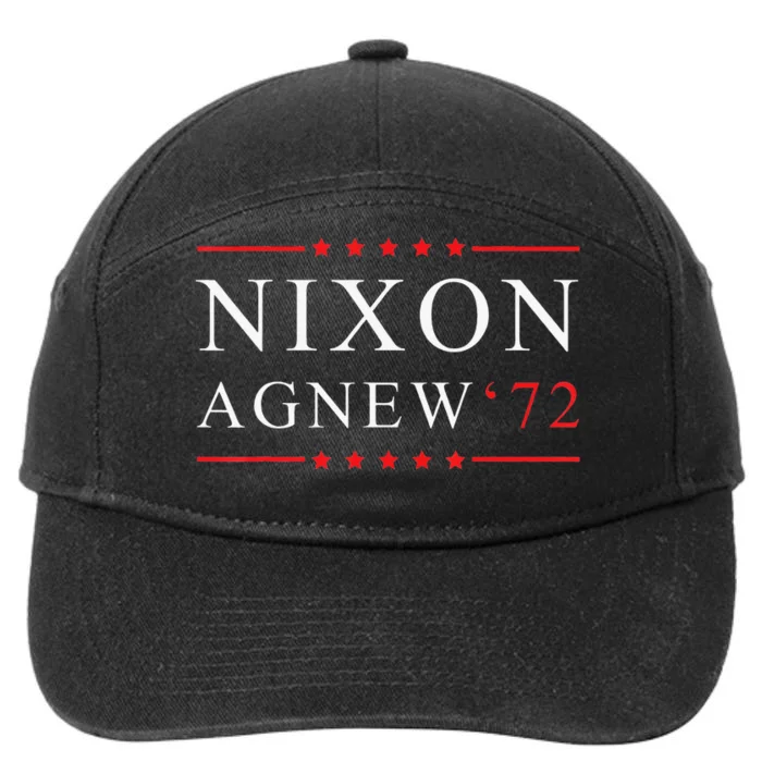 RICHARD NIXON AGNEW funny president 7-Panel Snapback Hat