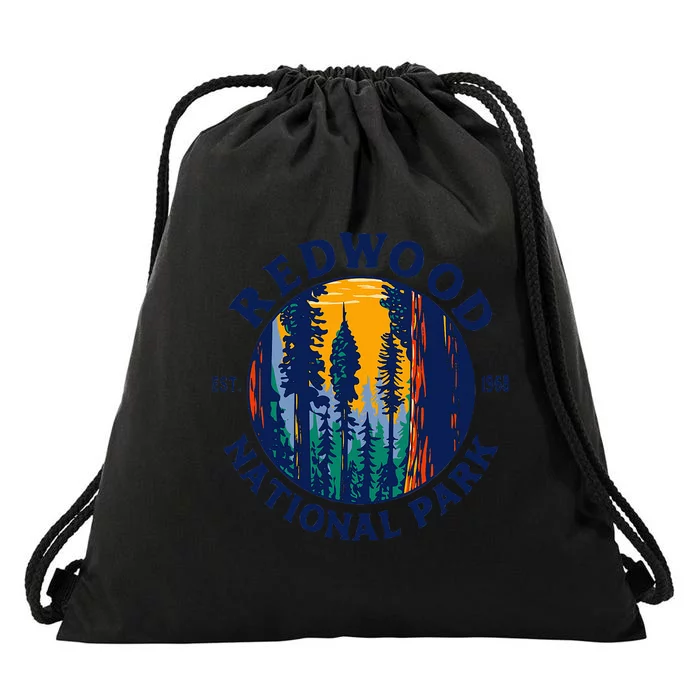 Redwood National And State Parks Ca California Outdoor Drawstring Bag