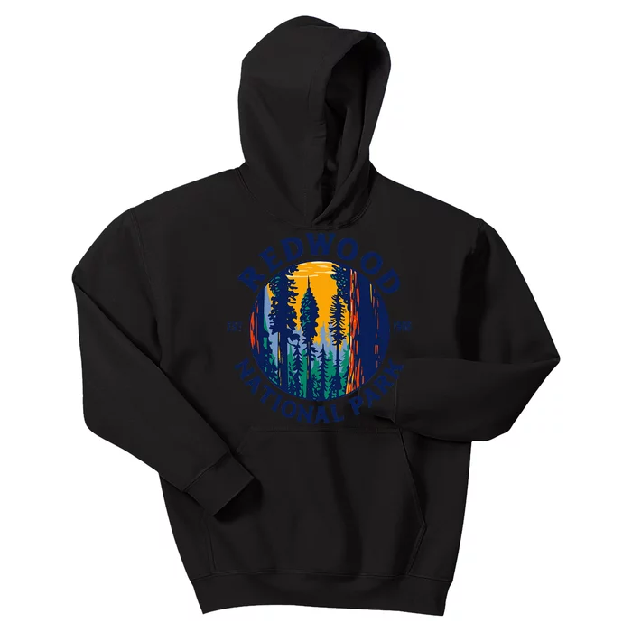 Redwood National And State Parks Ca California Outdoor Kids Hoodie