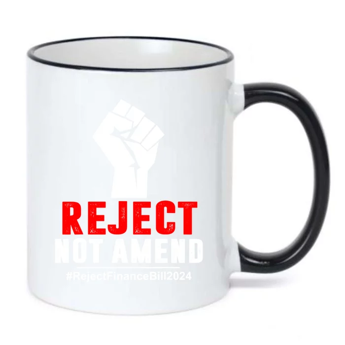 Reject Not Amend Reject Finance Bill 2024 Black Color Changing Mug