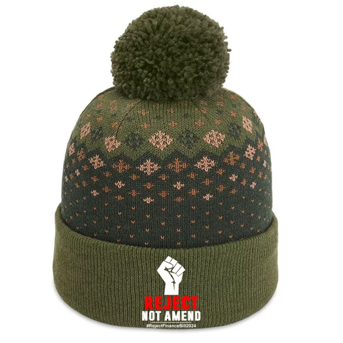 Reject Not Amend Reject Finance Bill 2024 The Baniff Cuffed Pom Beanie