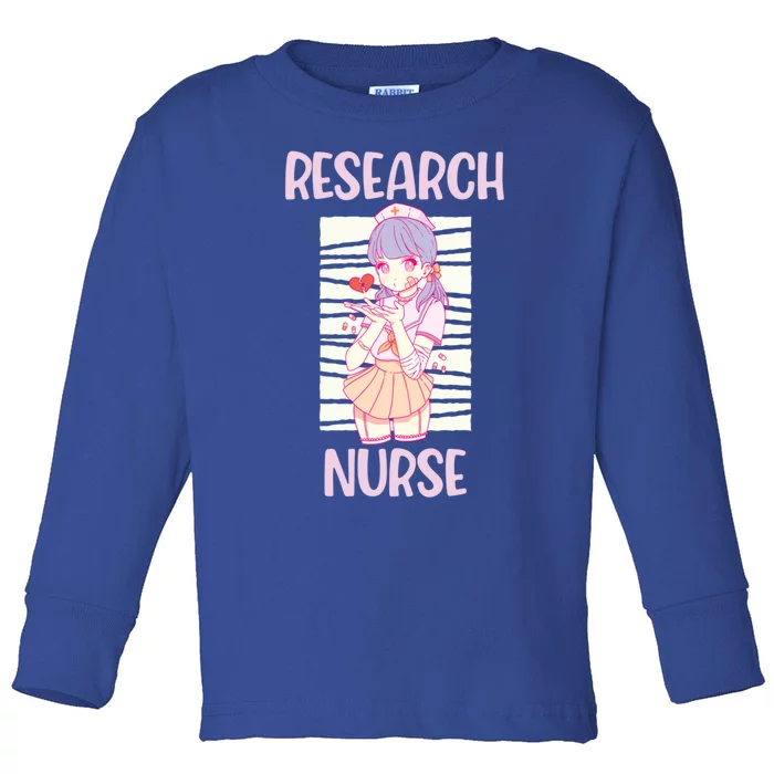 Research Nurse Anime Nursing Gift Toddler Long Sleeve Shirt