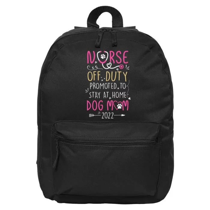 Retired Nurse And Dog Mom Mothers Day Dog Owners RN Life 16 in Basic Backpack