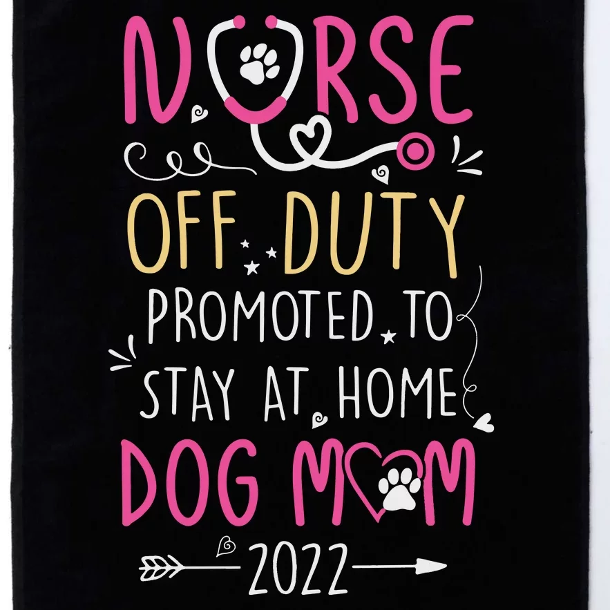 Retired Nurse And Dog Mom Mothers Day Dog Owners RN Life Platinum Collection Golf Towel