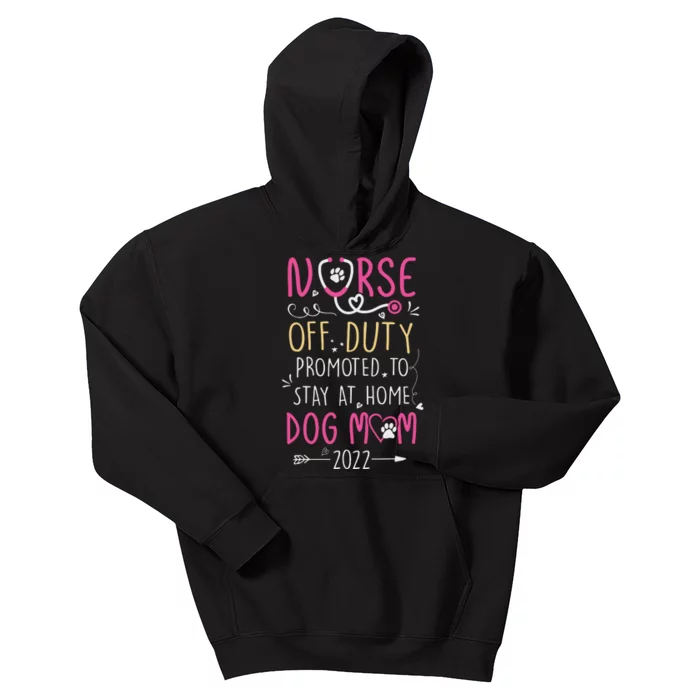 Retired Nurse And Dog Mom Mothers Day Dog Owners RN Life Kids Hoodie