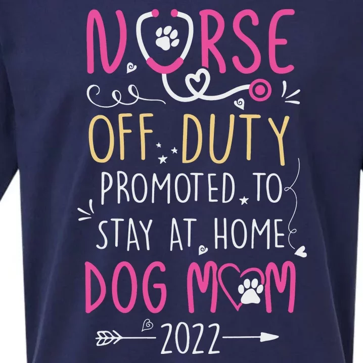 Retired Nurse And Dog Mom Mothers Day Dog Owners RN Life Sueded Cloud Jersey T-Shirt