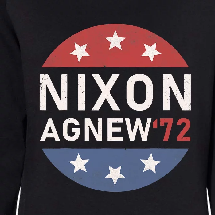 RICHARD NIXON AGNEW NIXON 1972 ELECTION Funny CAMPAIGN Womens California Wash Sweatshirt