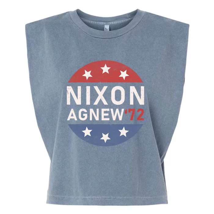 RICHARD NIXON AGNEW NIXON 1972 ELECTION Funny CAMPAIGN Garment-Dyed Women's Muscle Tee