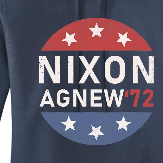 RICHARD NIXON AGNEW NIXON 1972 ELECTION Funny CAMPAIGN Women's Pullover Hoodie