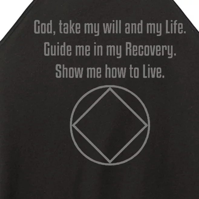 Recovery Narcotics Anonymous Third Step Prayer Women’s Perfect Tri Rocker Tank