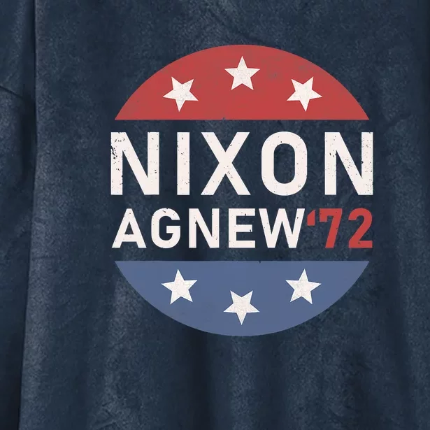 RICHARD NIXON AGNEW NIXON 1972 ELECTION CAMPAIGN Hooded Wearable Blanket